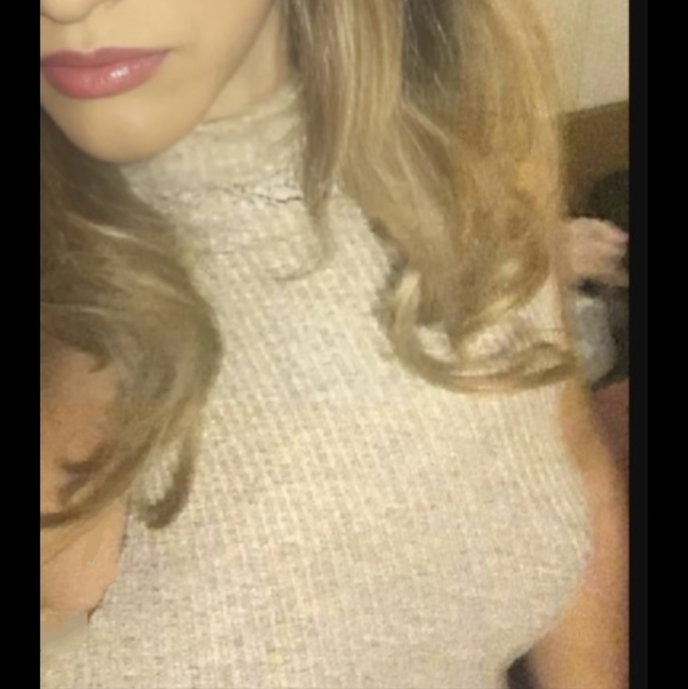 TopShop Ribbed Knee-Length In Beige - Picture 4 of 8